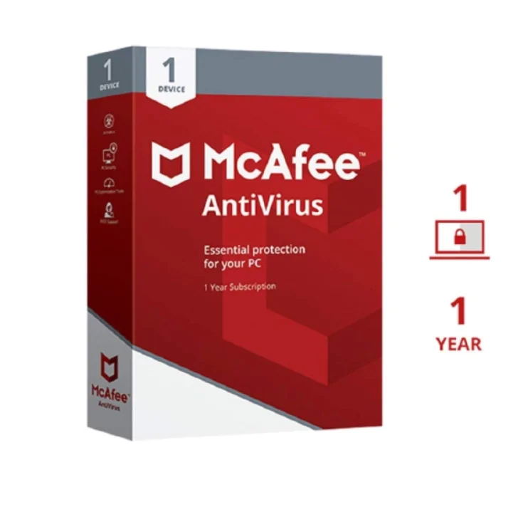 Mcafee antivirus 1pc 1 year McAfee Antivirus 1 Pc 1 Year - Image 1