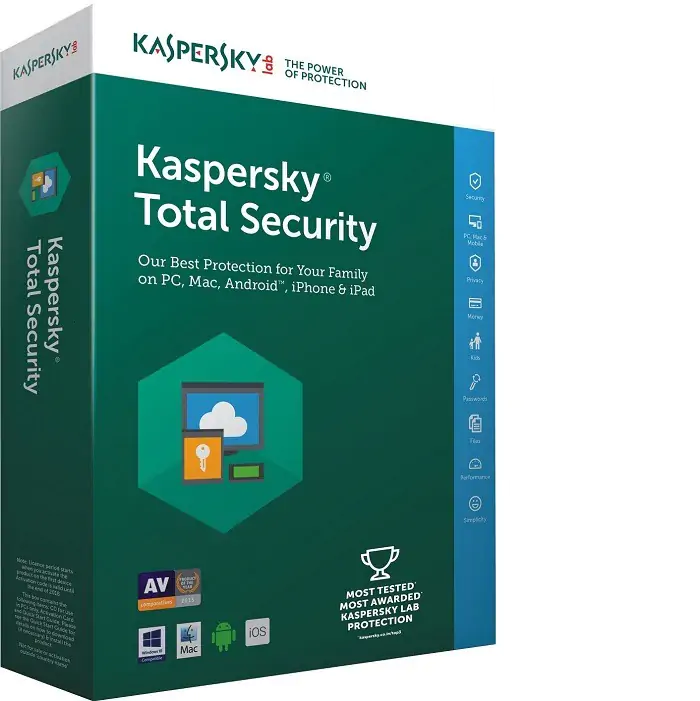 kaspersky Kaspersky Total Security 1 User – 1 Year(Instant Email Delivery) - Image 1